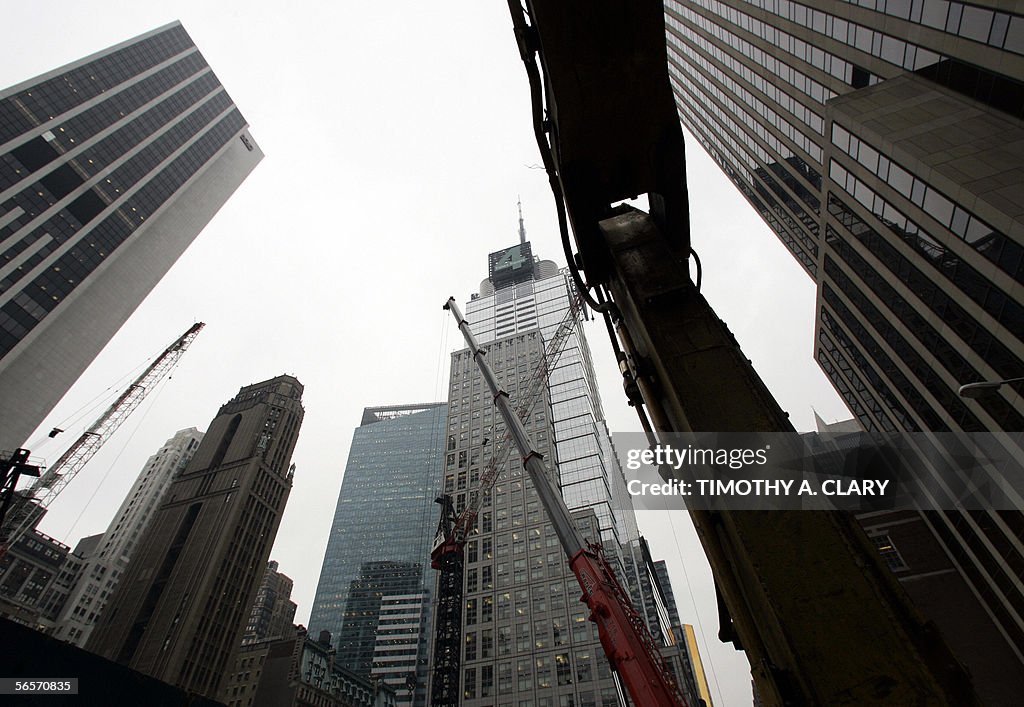 The site of the new Bank of America Buil