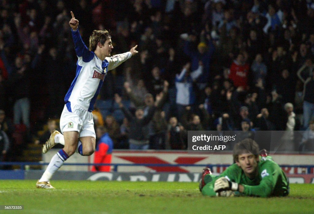 Blackburn Rovers' Morten Gamst Pedersen