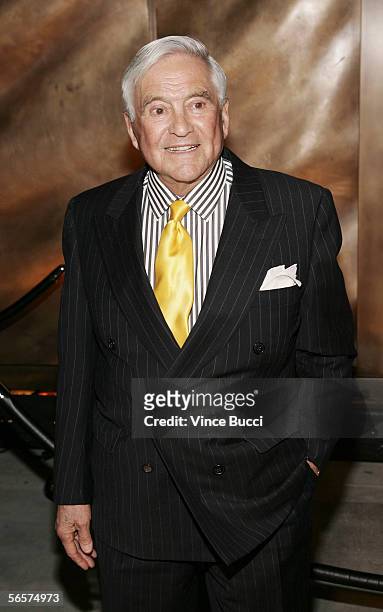 Designer Fred Hayman attends the opening of fine jeweler Harry Winston's flagship store on Rodeo Drive on January 11, 2006 in Beverly Hills,...
