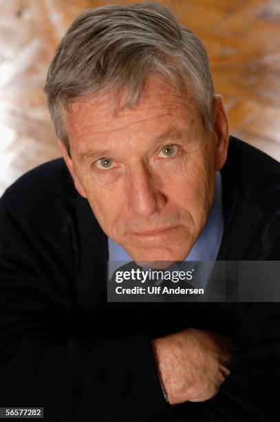 Author Amos Oz poses during promotion for his new book in Paris,France on the 25th of February 2004.