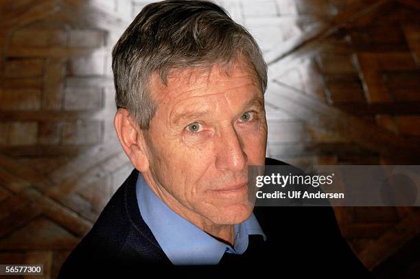Author Amos Oz poses during promotion for his new book in Paris,France on the 25th of February 2004.