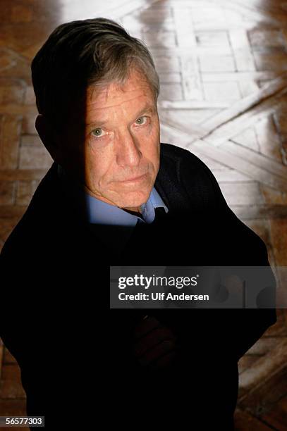 Author Amos Oz poses during promotion for his new book in Paris,France on the 25th of February 2004.