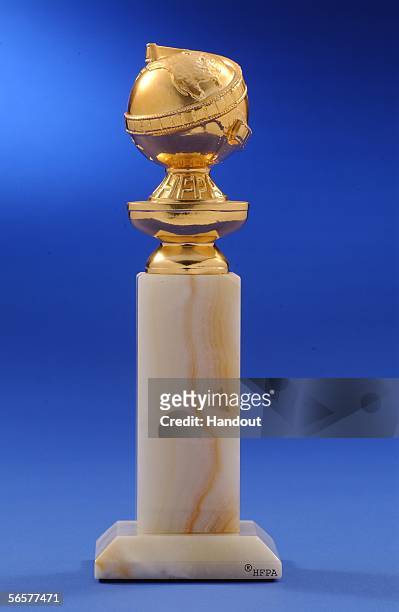 In this undated handout from the Hollywood Foreign Press Association, the Golden Globe statuette is seen. The Golden Globes will be held Jaunuary 16,...