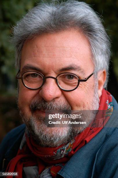 Canadian author Michel Tremblay poses while at the Book Fair America in Paris,France on the 19th of October 2002.