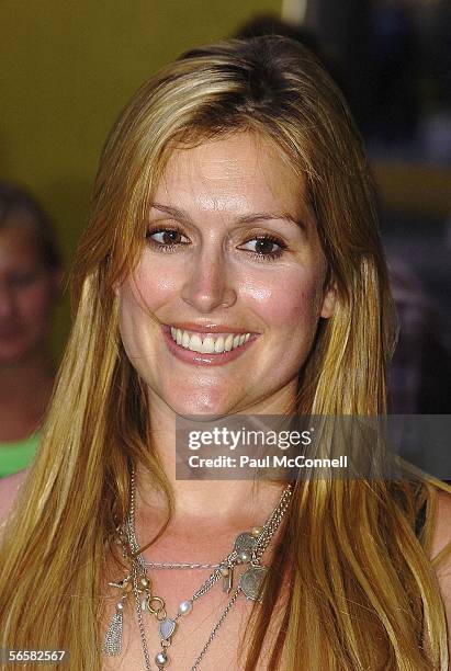 Personality/Model Kate Fischer attends the Sydney premiere of Brokeback Mountain at Cinema Paris on January 13, 2006 in Sydney, Australia.