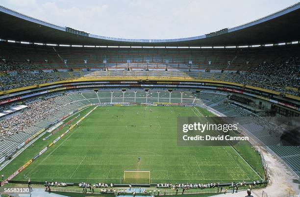 General view of Azteca Stadium taken circa 1980 in Mexico City, Mexico.