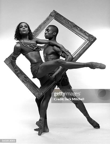 Dancers Desmond Richardson and Christine Johnson, photographed in May 1994. Photo by Jack Mitchell/Getty Images.