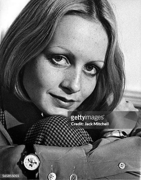Actress/Model Twiggy, 1972. Photo by Jack Mitchell/Getty Images.