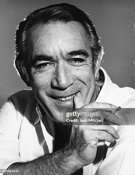 Actor Anthony Quinn, 1971. Photo by Jack Mitchell/Getty Images.