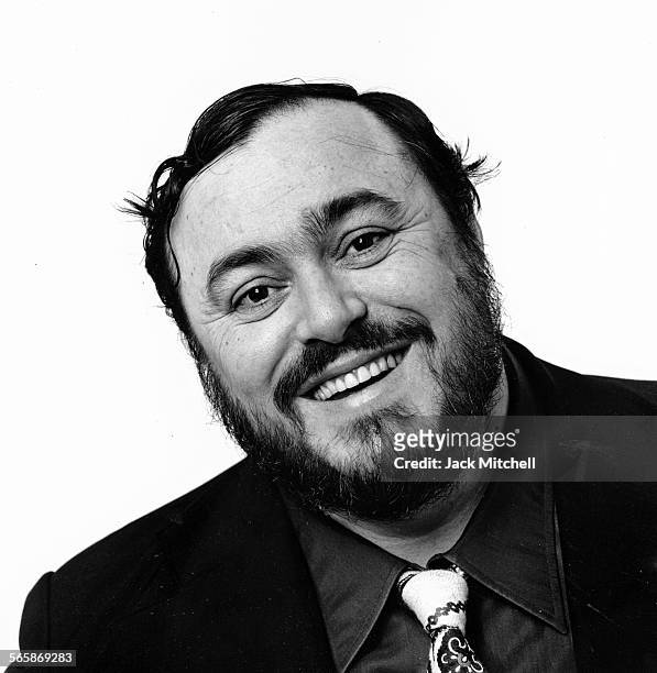 Italian operatic tenor Luciano Pavarotti, 1976. Photo by Jack Mitchell/Getty Images.