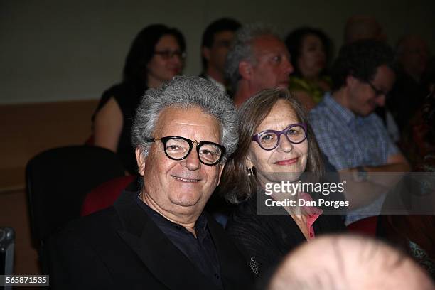 Portrait of Israeli conductor Uri Segal and his wife, Ilana , as they attend the annual meeting of the Board of Governors of the Jerusalem Academy of...