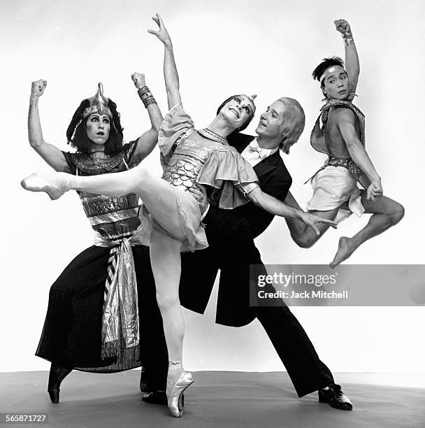 All Male Ballet troup Les Ballets Trockadero de Monte Carlo, 1983. Photo by Jack Mitchell/Getty Images.