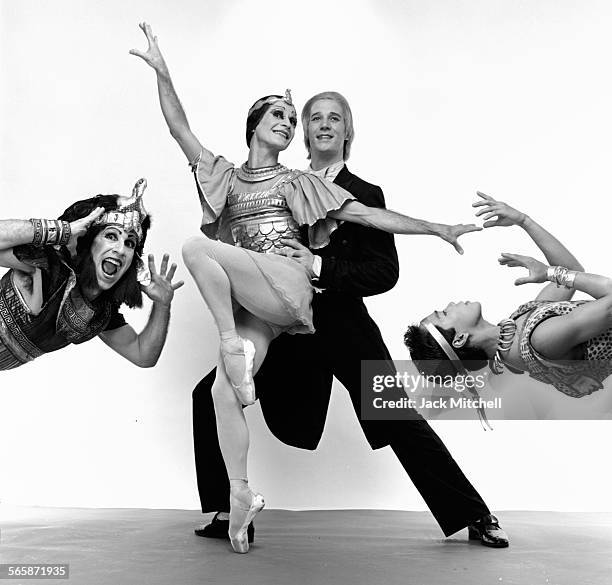 All Male Ballet troup Les Ballets Trockadero de Monte Carlo, 1983. Photo by Jack Mitchell/Getty Images.