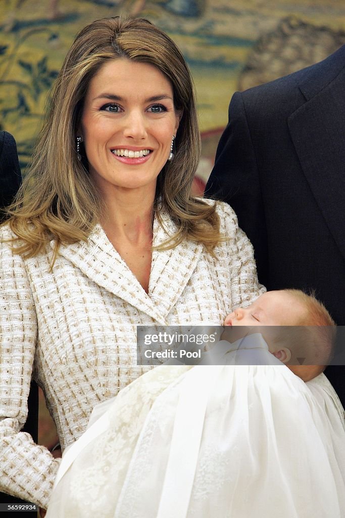Spanish Royals Christen Princess Leonor
