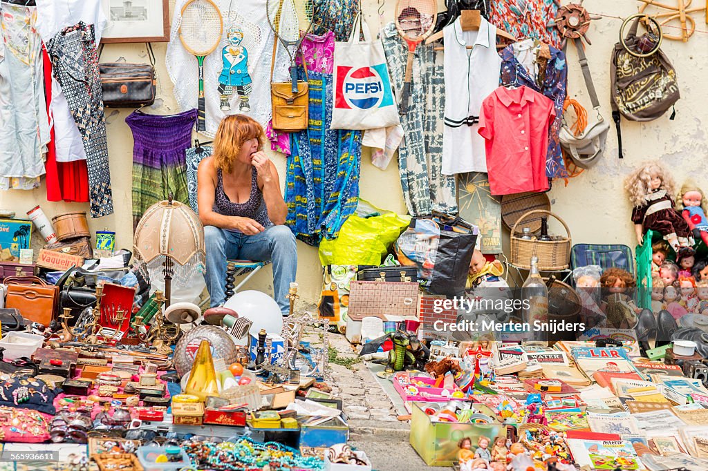 Lisbon's flea market Feira da Ladra