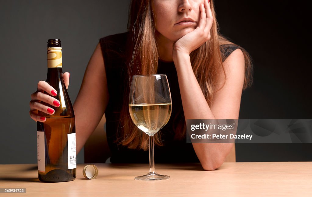 Alcoholic women with depression