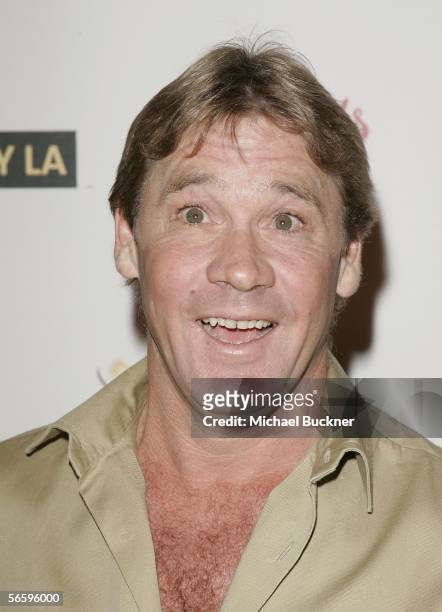Crocodile Hunter Steve Irwin arrives at the Penfolds Icon Gala presented by G'Day La: Australia Week 2006 at the Palladium on January 14, 2006 in Los...