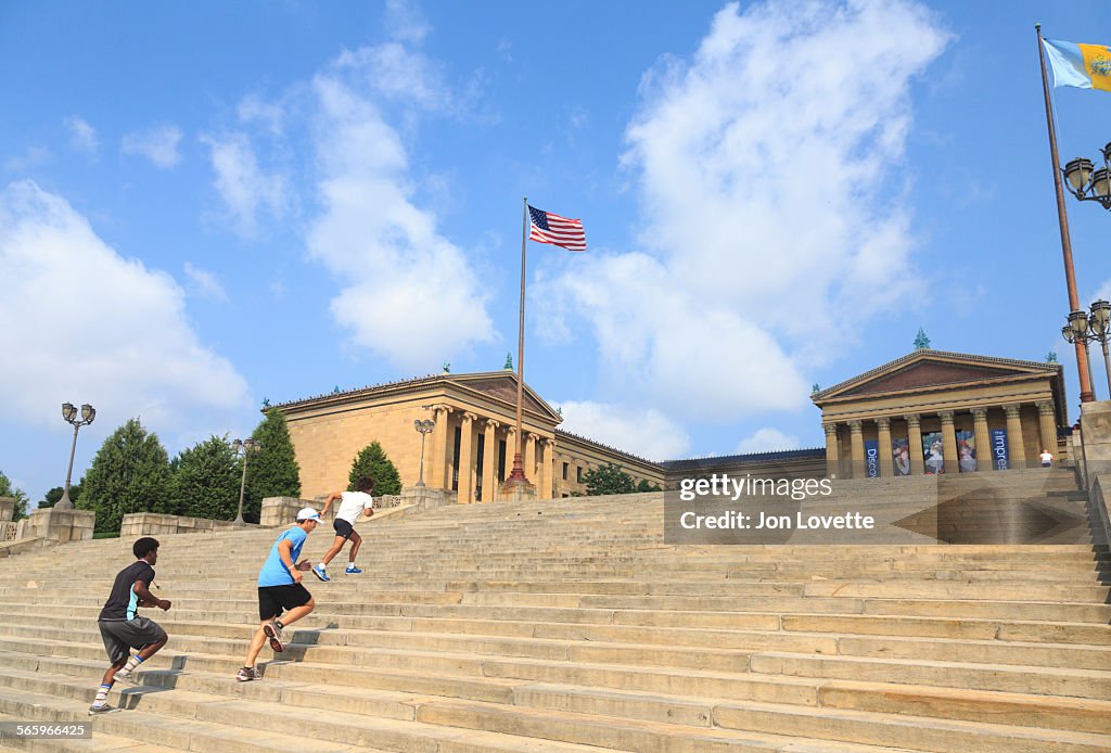 Stairs at Philadelphia Museum of Art