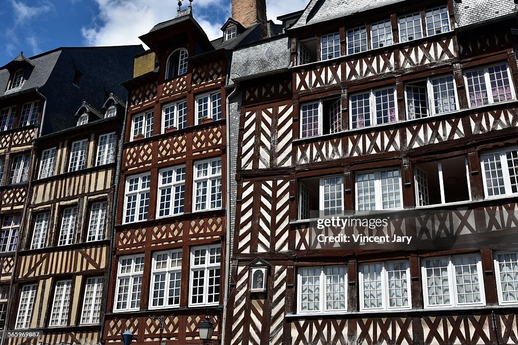 Timbered house