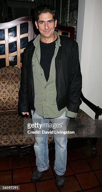 Actor Michael Imperioli poses at HBO's Annual Pre-Golden Globe Reception at Chateau Marmont on January 14, 2006 in Los Angeles, California.