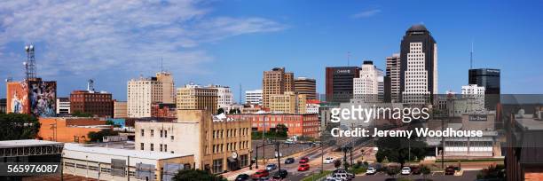 panoramic view of shreveport cityscape, louisiana, united states - shreveport bildbanksfoton och bilder