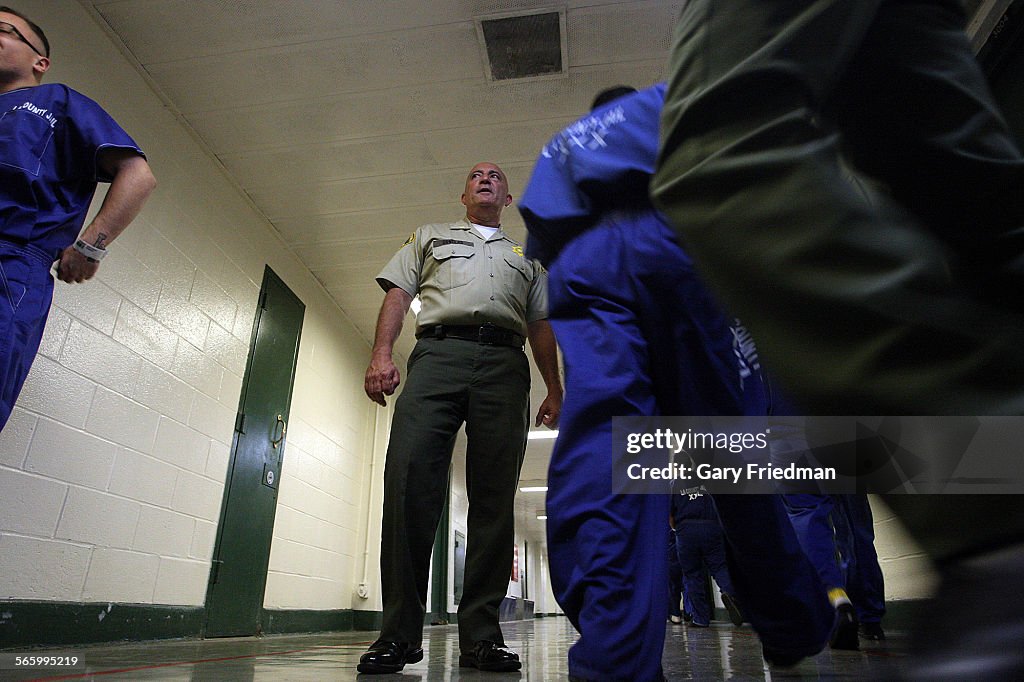 La Inmates Prison inmates are watched by members of the Los Angeles County... News ...