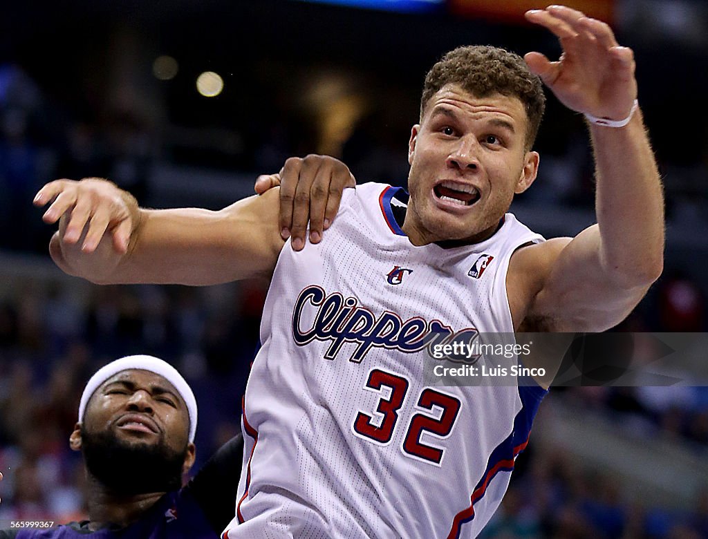 Clippers power forward Blake Griffin in action against the Sacramento Kings on Saturday, Nov. 23, 2