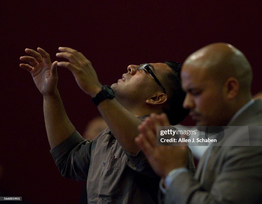 Eddie Reyes, center, who was Daniel Diaz's best friend and driver of the car when Diaz was shot and