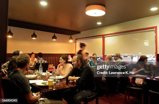 The main dining area in Allumette Restaurant in Echo Park area of LA on Aug. 16, 2013. Alumette, a dinner and cocktail place with farm-to-table...