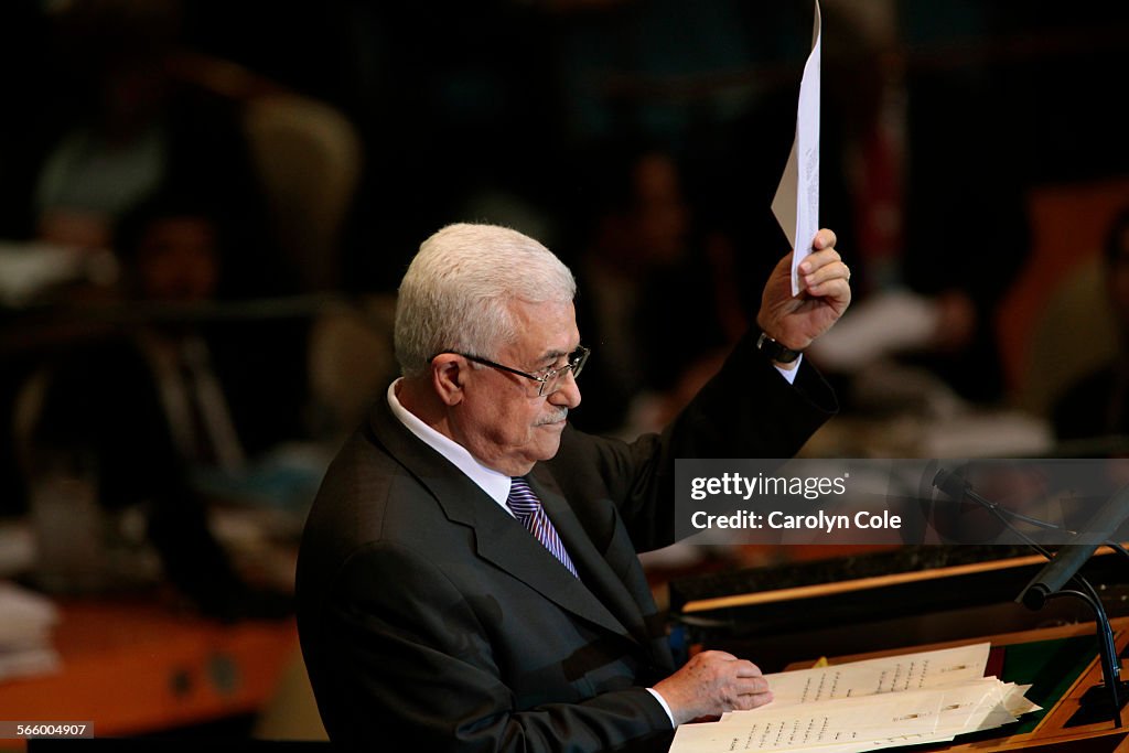 NEW YORK, NEW YORKSEPT. 23, 2011At the United Nations General Assembly on Sept. 23, 2011, Mahmou