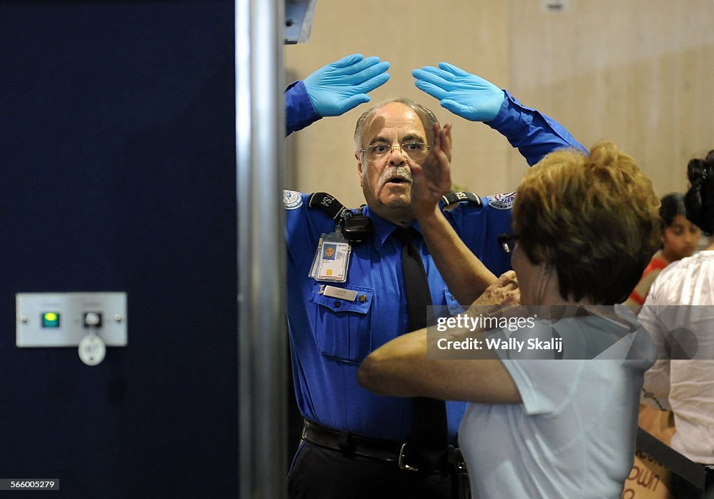 Tsa Skin Color A TSA agent demonstrates how to stand in a Backscatter X ray... News ...
