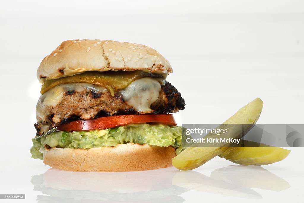 COVER: Food Section contest finalists for Summer Burger Contest. Picured is the Southwestern Turkey