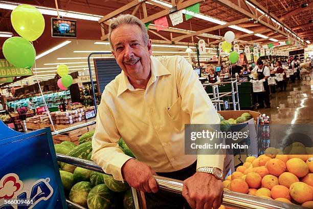 Miguel Gonzalez Reynoso at his supermarket Northgate Market in Norwalk. Reynoso started with a small Latino family market today Reynoso family has...