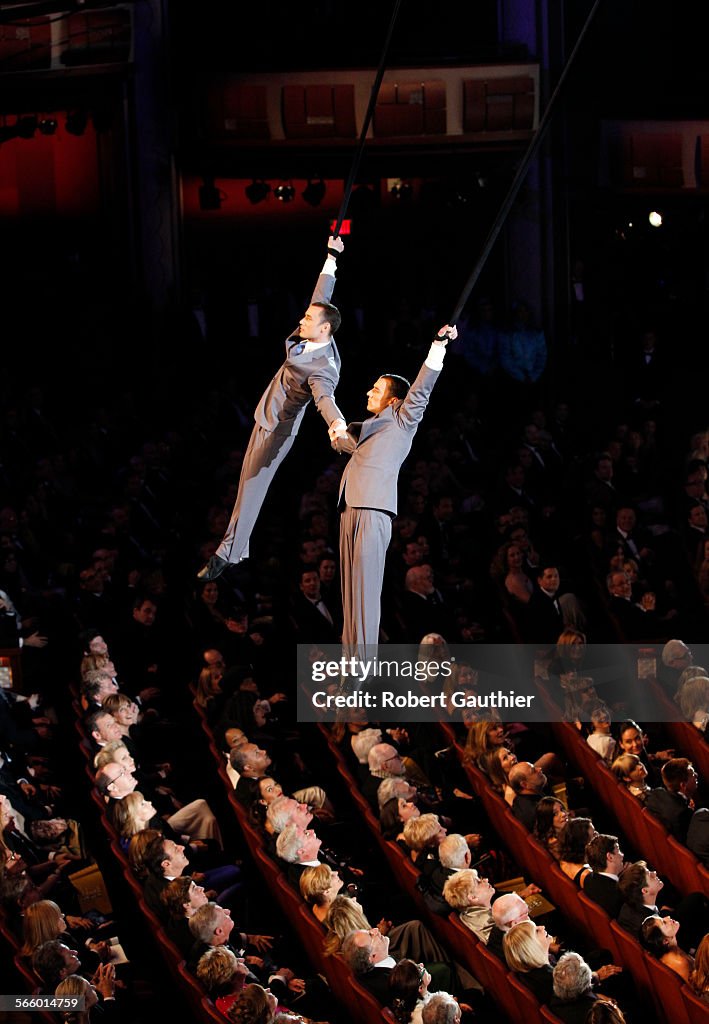 Cirque performers at the 84th Annual Academy Awards show at the Hollywood and Highland Center in Lo