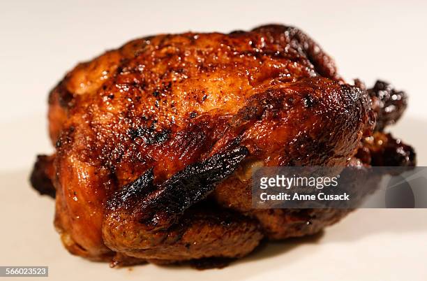 Rotisserie chicken for food section shot in the Los Angeles Times via Getty Images studio on September 18, 2013.