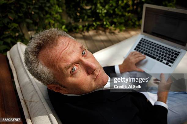 Andrew Breitbart, the Los Angeles new media entrepreneur photographed at his Los Angeles home August 5, 2010. Breitbart unleashed a national furor...