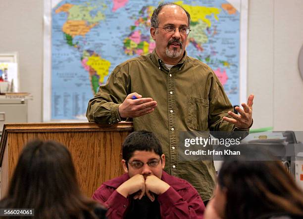 Michael Steinman , teaches AP English at Village Academy High School, Pomona. Students from his class created a video about how the economy is...