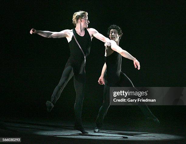 Ca.  AUGUST 6, 2008 Ethan Stiefel and Herman Cornejo as the "Rabbit" as the "Rogue" as part of "Rabbit and Rogue," during the American Ballet...