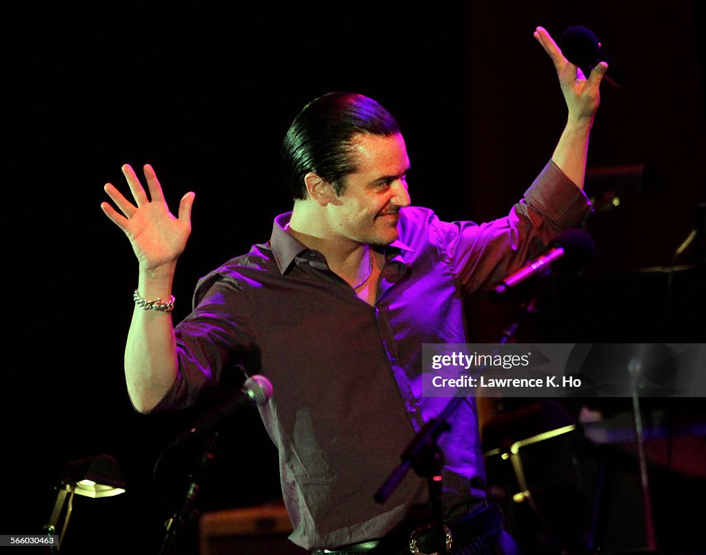 Mike Patton of Faith No More performs at the tribute. Hollywood Bowl's tribute to Serge Gainsbourg
