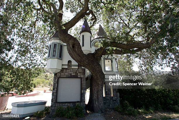 Neglected tree house at Michael Jackson's Neverland Ranch in Los Olivos, California July 2, 2009. Jackson's family have announced there are no plans...