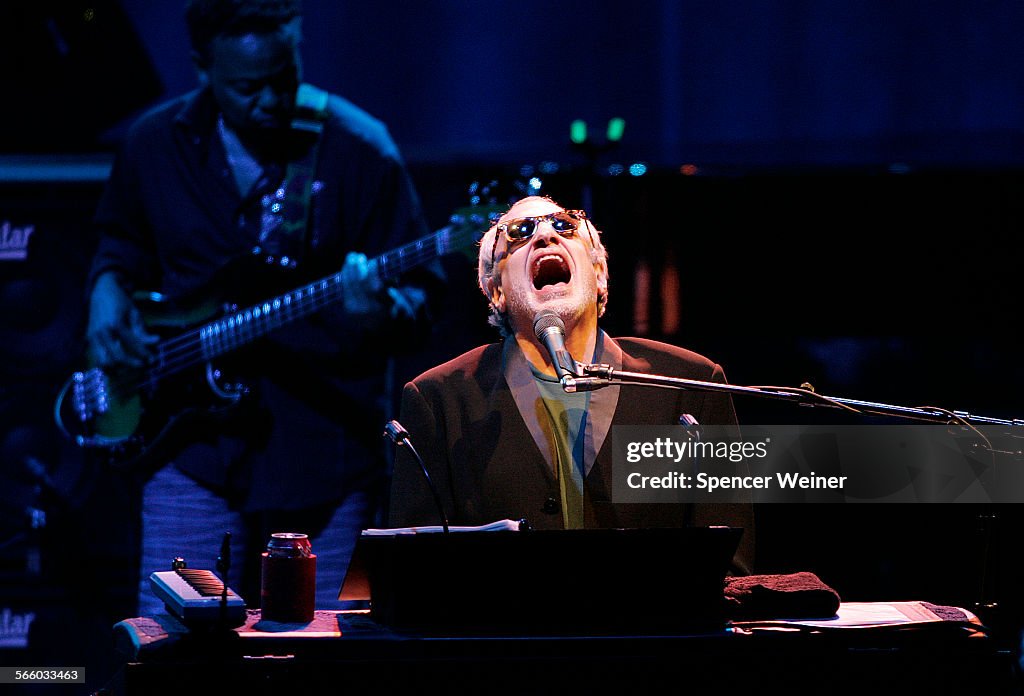 Steely Dan's Donald Fagen at Gibson Amphitheater, Augist 19, 2009. The 70s jazz-rockers are putting