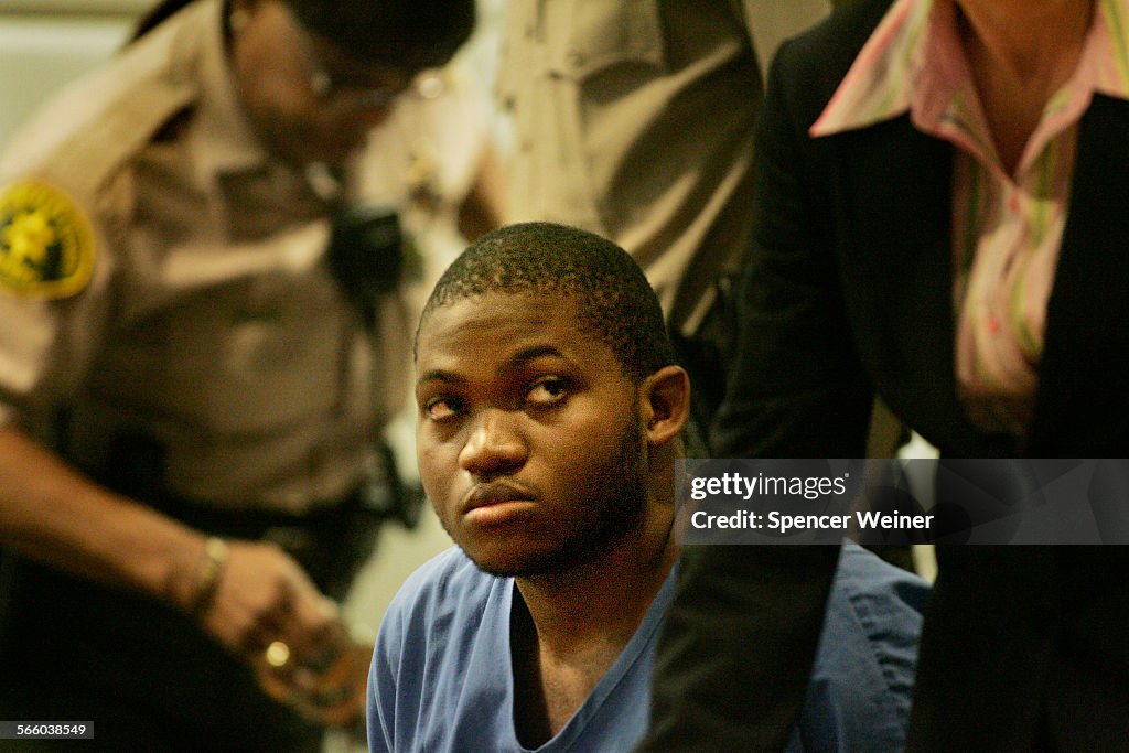 Damon D. Thompson at his arraignment hearing October 13, 2009 at Airport Courthouse, in West Los An