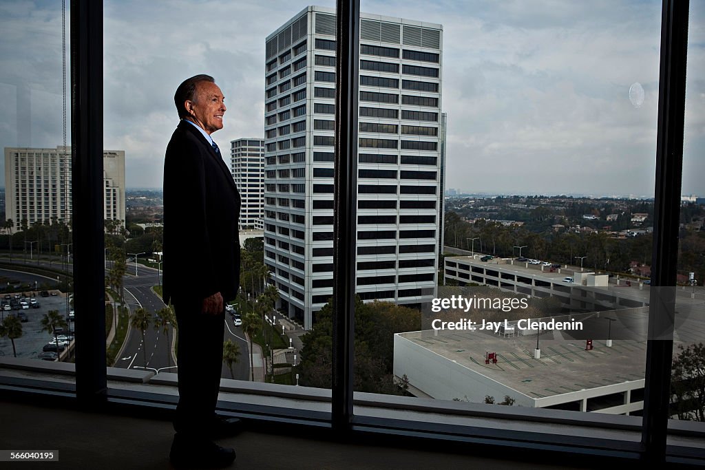 Donald Bren, chairman of Irvine Company, is photographed at company