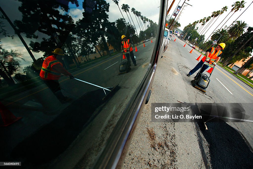 Left to right, Jesse Garcia (Street Services Worker 1) and Hugo Vasquez (Street Services Worker 1)