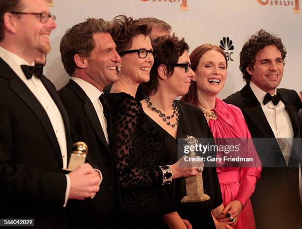 Annette Bening along with producers and actors from "The Kids Are Alright" at the 68th Annual Golden Globe Awards on Sunday, January 16, 2011 at the...