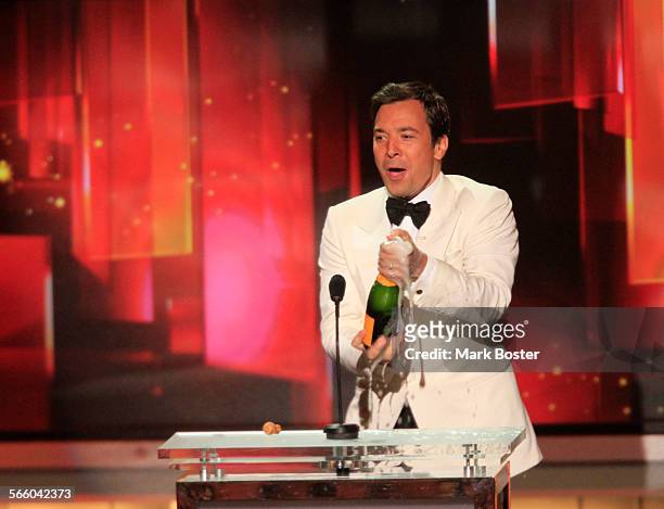 Jimmy Fallon from the show of The 62nd Annual Primetime Emmy Awards Show on August 29, 2010 at Nokia Theatre, L.A. Live, Los Angeles, California.