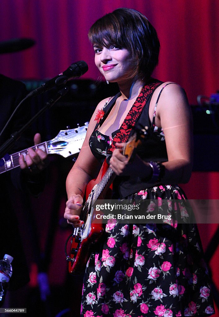 Norah Jones performs with during show at The Orpheum Theatre in downtown Los Angeles April 23 2010.