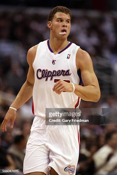 Clippers forward Blake Griffin during the season opener against Portland at Staples Center in Los Angeles.