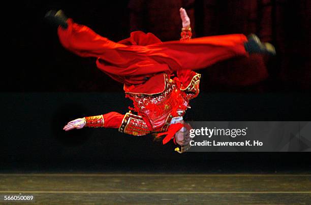 Wang Lei in the dance "Emperor Qin Counting His Soldiers". U.S. Premiere of "The Butterfly Lovers," sort of China's Romeo & Juliet, performed by the...