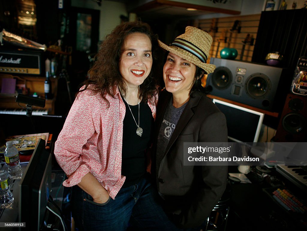 (LR) Lisa Coleman and Wendy Melvoin were members of Prince's band, the Revolution. They were also